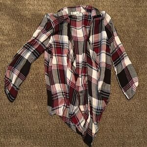 NEVER WORN- About a Girl lightweight flannel shrug